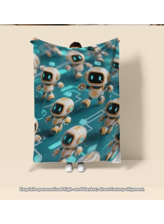 عام بطانية رقيقة من الفانيلا (حرارة ومريحة، ومناسبة للنوم واستخدام اللعبة والغبار والرمل) 150 سم * 200 سم - 709 - Image 1