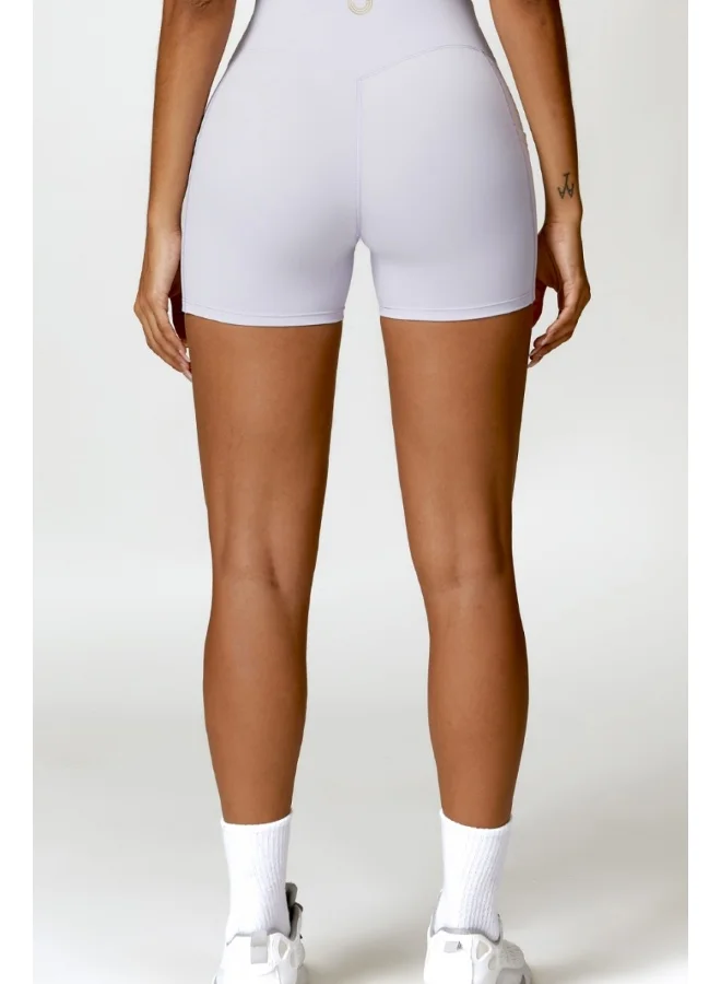 KAWN.YOGA Womens High Waist Contour Workout Sport Yoga Shorts Tummy Control With Pockets