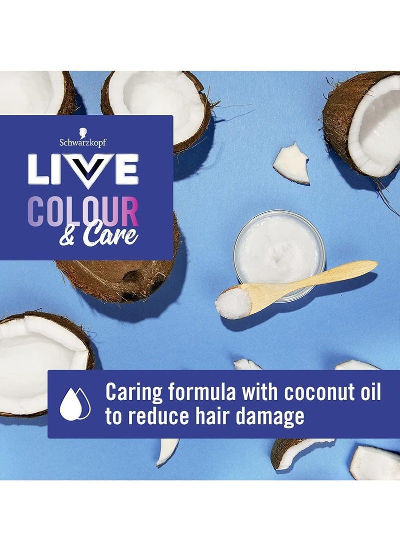 Schwarzkopf LIVE Colour and Care Hair Mask 5 Minute Wash Out Blonde Toning Colour Boost Semi permanent Silver Hair Dye Lasts Up To 6 Washes Icy Pearl 150ml - Image 2