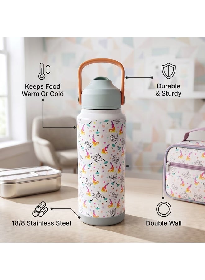 Unicorn Insulated Stainless Steel Water Bottle 916ml - White - 168AIC9904955 - Image 5