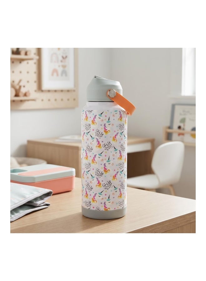 Unicorn Insulated Stainless Steel Water Bottle 916ml - White - 168AIC9904955 - Image 1