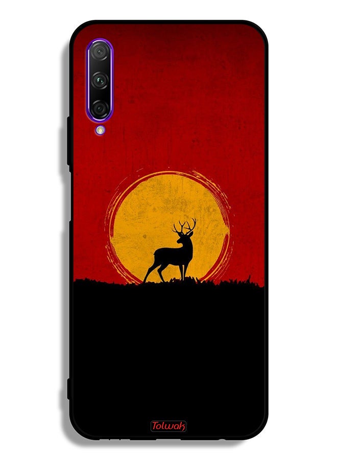 Tolwak Huawei Y9s Protective Case Cover Deer And Moon Artwork - Image 2