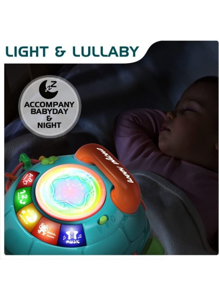 طفل نقي ألعاب أطفال من عمر 6 إلى 12 شهرًا، ألعاب أطفال موسيقية على شكل سلحفاة تزحف من عمر 12 إلى 18 شهرًا، لعبة تعليمية للتعلم المبكر مزودة بالضوء والصوت، لعبة عيد ميلاد للأطفال الصغار من عمر 7 إلى 11 شهرًا، من عمر سنة إلى سنتين - Image 5