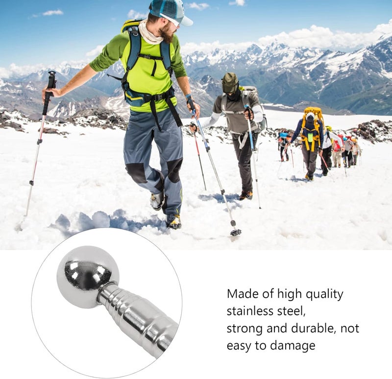Worldwide simple practical design 2Pcs 120cm Portable Guide Flag Pole Stainless Steel Handheld Flagpole Telescoping Extendable Handheld Flagpole for Tour Guides Outdoor Activities Teachers Students All budget friendly options - Image 4