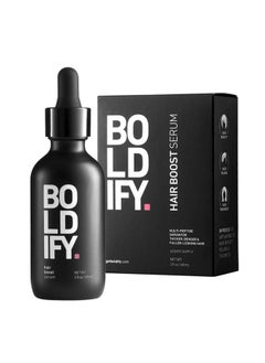 Boldify BOLDIFY Hair Growth Serum - 2 oz, 30 Natural Boosters + 4 Clinically Proven Peptides, Lightweight Non-Greasy Scalp Treatment for Thicker, Fuller Hair for Women & Men  - Image 1