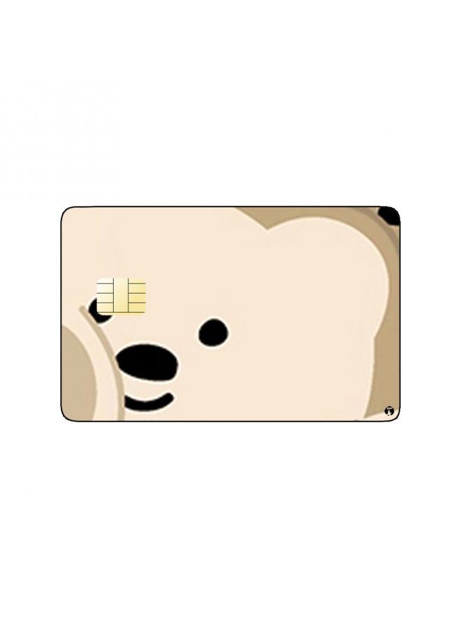 RKN PRINTED BANK CARD STICKER Cute Teddy Bears Drawing - Image 2