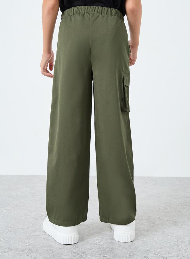 Styli Boys Olive Green Cargo Pants - Image 4