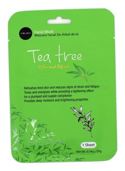 Celavi Cosmetics Celavi Essence Facial Mask Paper Sheet Korea Skin Care Moisturizing 12 Pack (Tea Tree) 