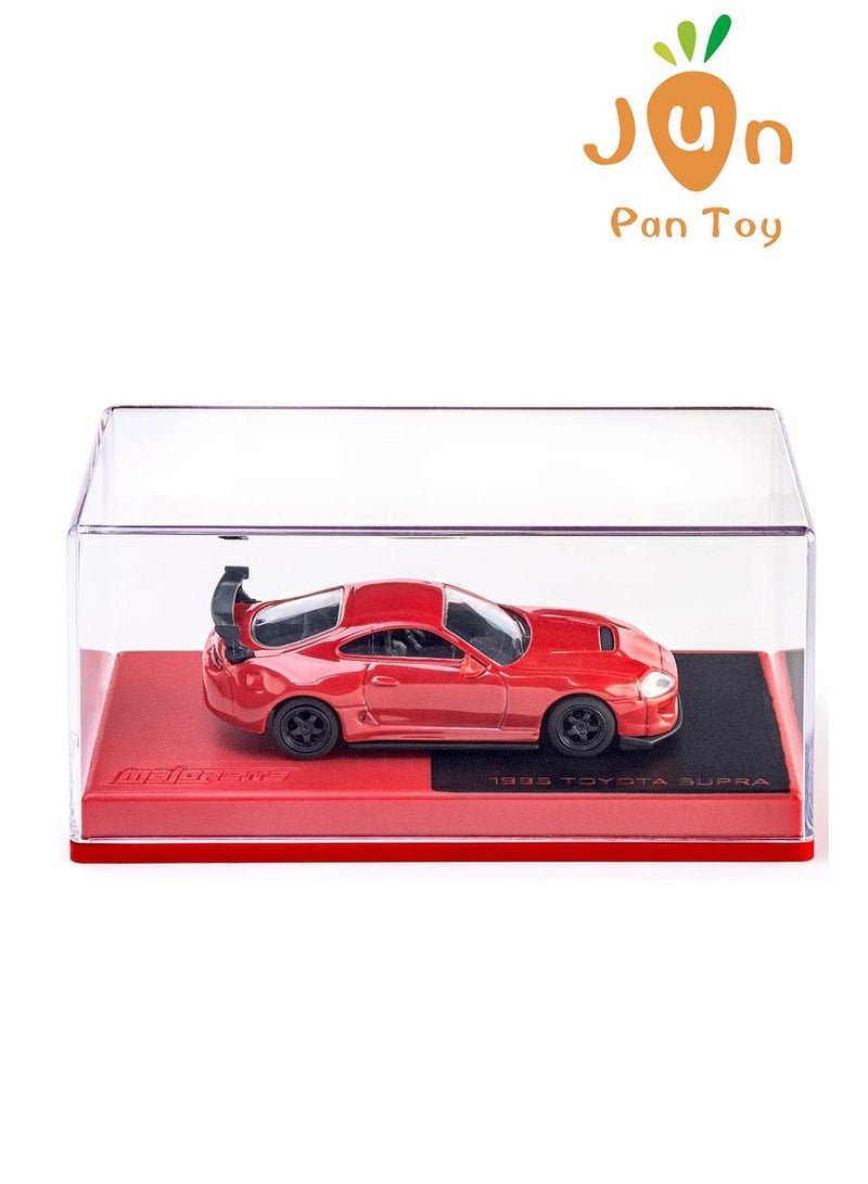 Majorette Original Majorette Collection 1995 Toyota Supra JZA80 Red Diecast Model Car 164 Scale Metal Chassis Rubber Tires Show Case Vehicles Hobby Toy Gifts Collectors 14 Years Plus - Image 5