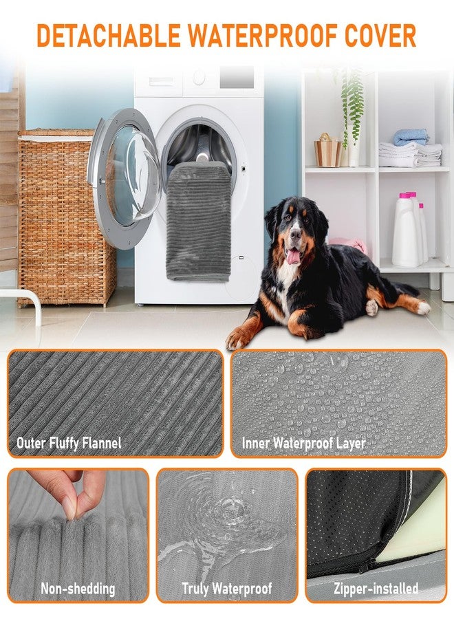 Colewin Dog Bed Mat for Car Backseat,Colewin Non-slip Waterproof Car Seat Mat for Dogs&Pets with 2-Inch Thick Foam & Easy Clean Dog Pad Cover Suitable for Travel,Camp,Home,NOT Include Extender(23.5x51in,Grey) - Image 4