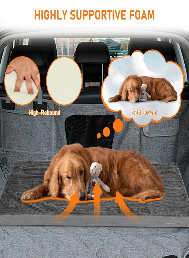 Colewin Dog Bed Mat for Car Backseat,Colewin Non-slip Waterproof Car Seat Mat for Dogs&Pets with 2-Inch Thick Foam & Easy Clean Dog Pad Cover Suitable for Travel,Camp,Home,NOT Include Extender(23.5x51in,Grey) - Image 5