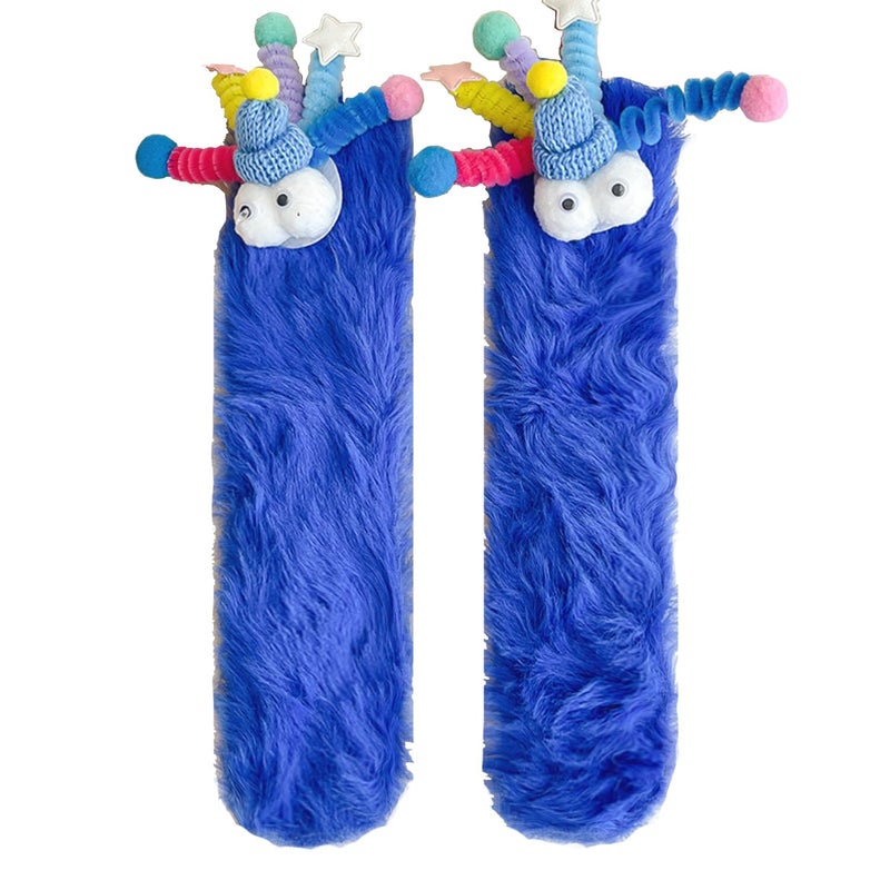 TFTSR Crazy Funny Fuzzy Silly Socks for Kids Women,Girls Fluffy Slipper Novelty Fun Sock,Boy Men Cute Cozy Soft Animal - Image 1