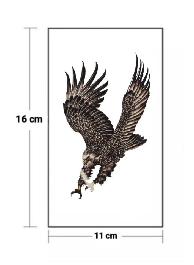 Generic - Temporary tattoo in the form of a colorful eagle with a beautiful and eye-catching design - Image 1