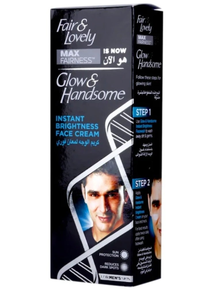 Fair & Lovely Glow and Handsome Instant Brightening Face Cream 50 gm