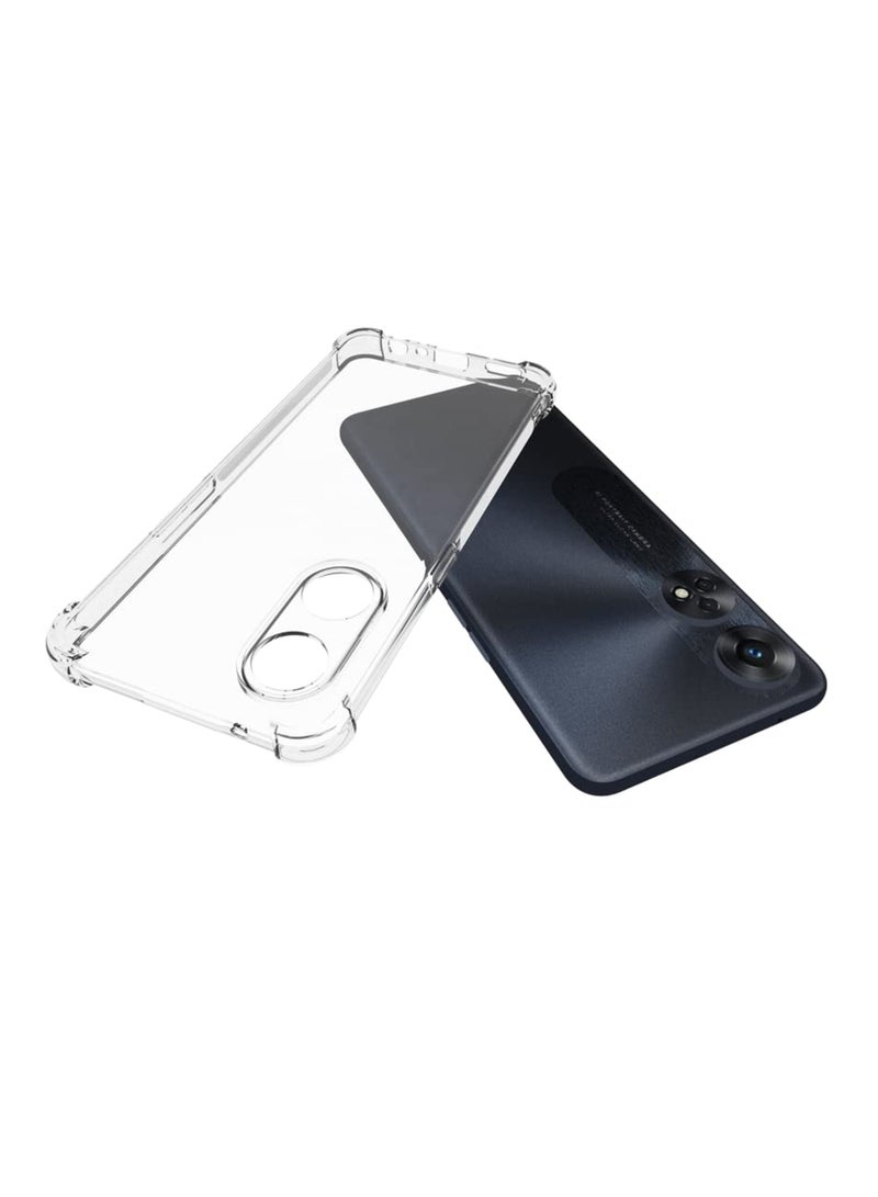 ولديك غطاء حماية خلفي من السيليكون لهاتف اوبو رينو 8 تي 4 جي شفاف - Image 2