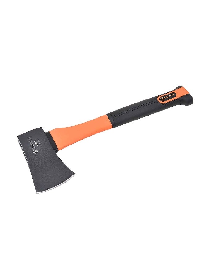 Tactix High Quality Compact Axe with Fiberglass Handle Orange and Black 600 g 224001 - Image 2