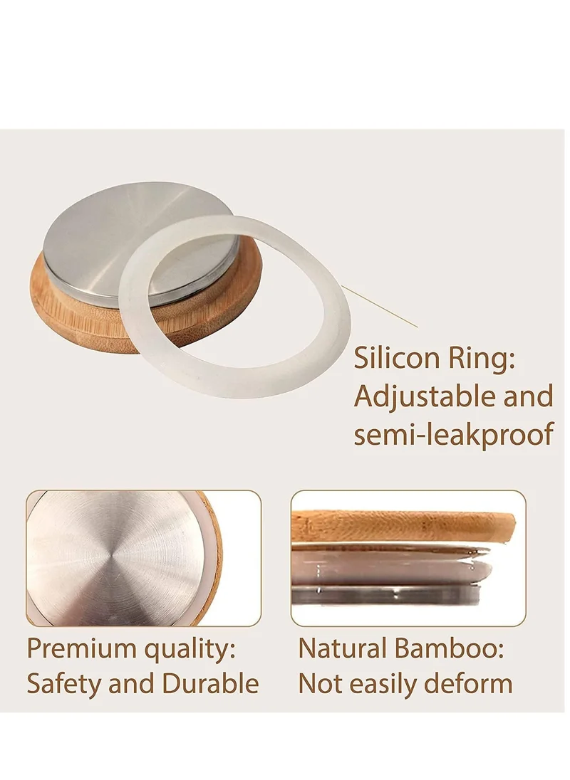 1Chase Borosilicate Water Jug With Handle and Bamboo Lid 1200 ML