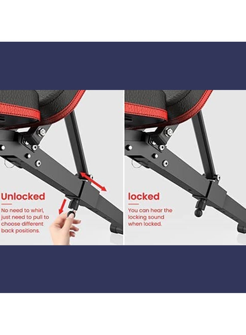 مقعد  تمارين احترافي متعدد الوظائف قابل للتعديل مع حبل مقاومة  مرن للغاية - Image 4