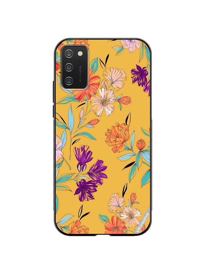 VR CREATIVE Protective Case Cover For Samsung Galaxy A02s Flower Design Multicolour - Image 1