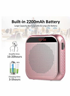 SYOSI Voice Amplifier with Wired Microphone Headset, Portable Rechargeable Pa System Speaker Personal Microphone Speech Amplifier, Loudspeaker for Teachers Tour Guides Coaches Metting Yoga Fitness  - Image 5