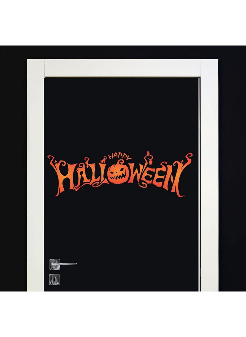 Usnyabni - Stencils for Walls: Happy Halloween Stencil, 14 x 4.5 inch (M) - Scary Halloween Yard Sign Stencils for Painting Template - Image 1