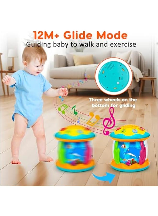Baby Toys 6 to 12 Months Musical Light Up Tummy Time Toy Ocean Rotating Projector for Infant 3-6 7 8 9 12-18 Month Baby Learning Crawling Birthday for 1 2 3 Year Old Boys Girls - Image 5