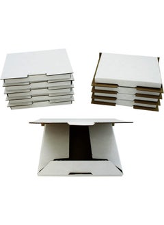 (10) Standard Foldup White Cardboard Single Cd Jewel Case Mailers Cdbc01 Shipping Boxes
