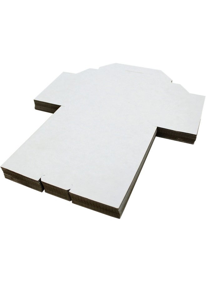 Square Deal Recordings & Supplies - (10) Standard Foldup White Cardboard Single Cd Jewel Case Mailers Cdbc01 Shipping Boxes - Image 1