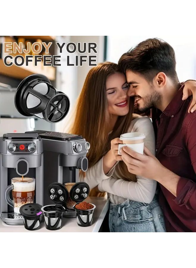 2 Pack Reusable K Cups for Keurig Universal Refillable Coffee Pods Black Purple - Image 3
