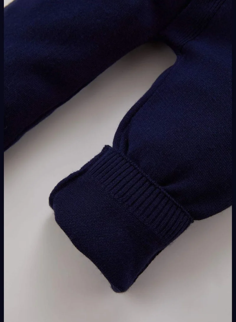 DeFacto BabyBoy Bike Neck Long Sleeve Tricot Overalls