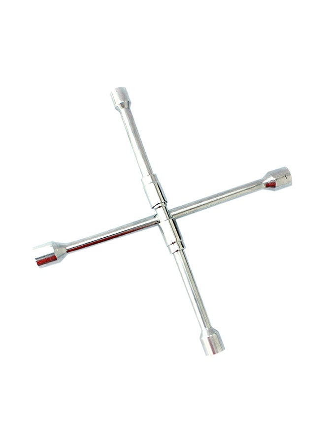 Automotive Universal Wrench Tool Set Folding Lug Wrench Heavy Duty Cross Wrench Four Way Tire Nut Wrench - Image 2