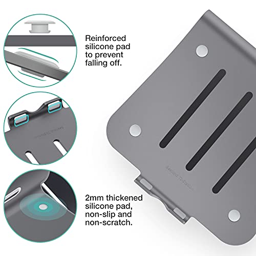 Bestand Laptop Stand Aluminum Cooling Computer Stand Holder for Apple MacBook Air Pro 11-16" Laptops (Gray) - Image 4