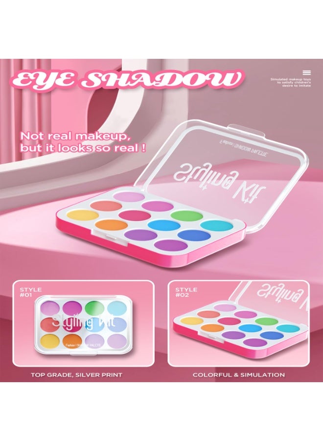 DURKU Kids Makeup Kit for Girl, 10 PCS Princess Toys not Smearable Cosmetic Set, Kids Makeup Sets for Girls, Pretend Play Make Up Birthday Gifts for Kid (Not Real Makeup) - Image 5