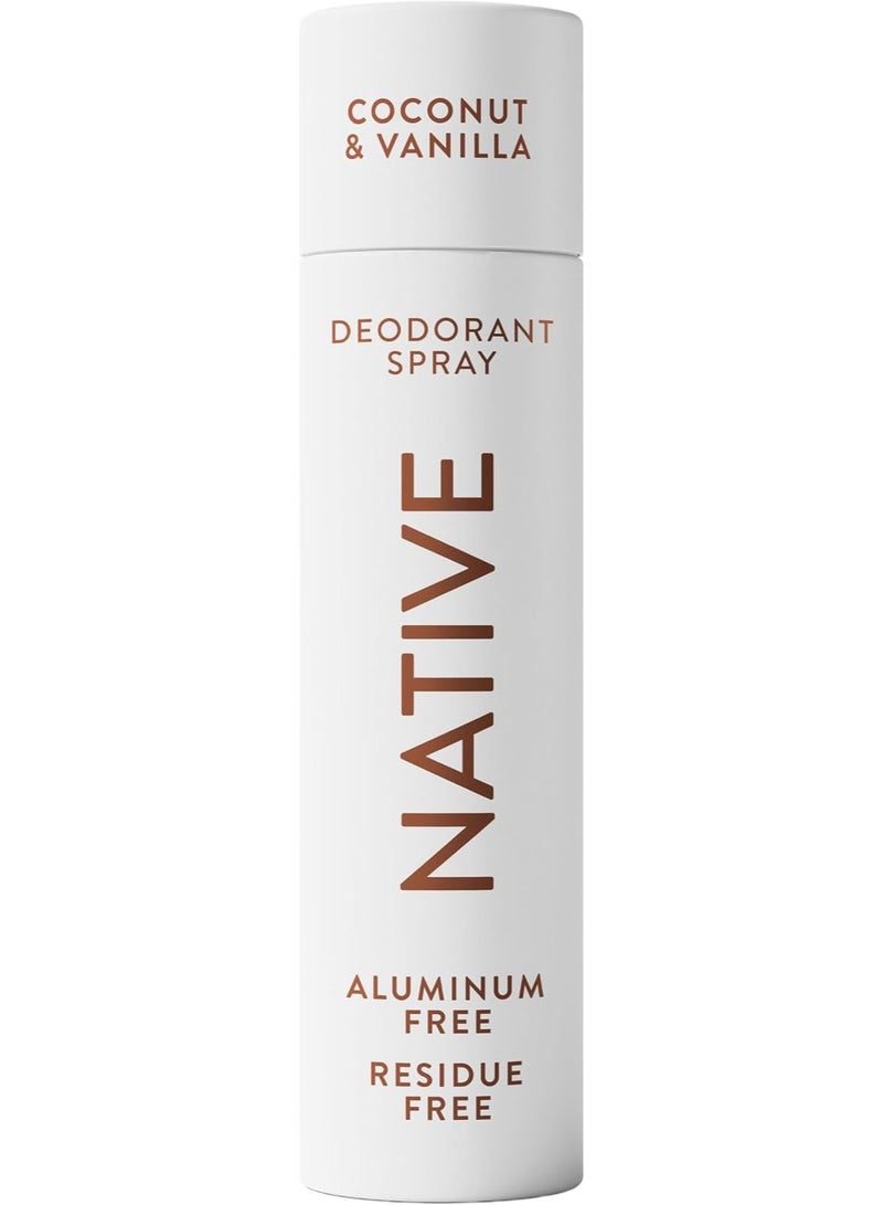 NATIVE Deodorant Body Spray Coconut Vanilla Aluminum Paraben Free 3.5oz