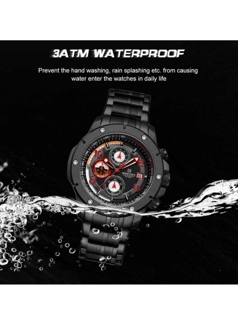 NAVIFORCE Stylish Chronograph Watch for Men with Stainless Steel Bracelet Sporty Dial Luminous Hands and Water Resistant Design for Everyday Casual and Formal Wear  - Image 5