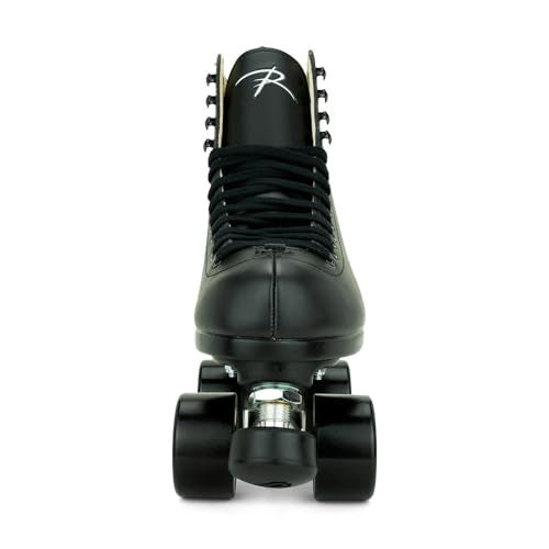 Riedell Boost Roller Skates - Lightweight, Comfortable Indoor Quad Skates for Men and Women Beginner to Seasoned with Smooth Retro Build - Black - Size 10 - Image 3