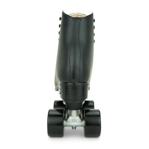 Riedell Boost Roller Skates - Lightweight, Comfortable Indoor Quad Skates for Men and Women Beginner to Seasoned with Smooth Retro Build - Black - Size 10 - Image 4