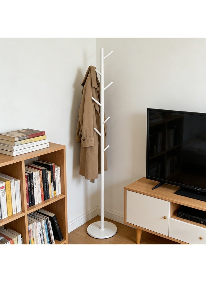 POWER Freestanding Coat Rack , Heavy Duty Metal Clothes Hanger Stand with Multi Hooks, Luxury Coat Tree for Entryway Bedroom Living Room Organizer - Image 1