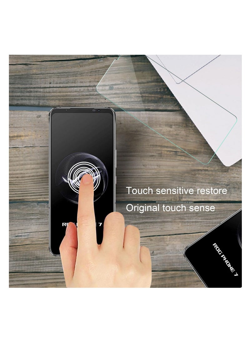 SYOSI, 2Pack Screen Protector Compatible for Asus ROG Phone 7, Clear Tempered Glass Film, Anti Scratch, 9H Hardness, Easy to Install Films - Image 5