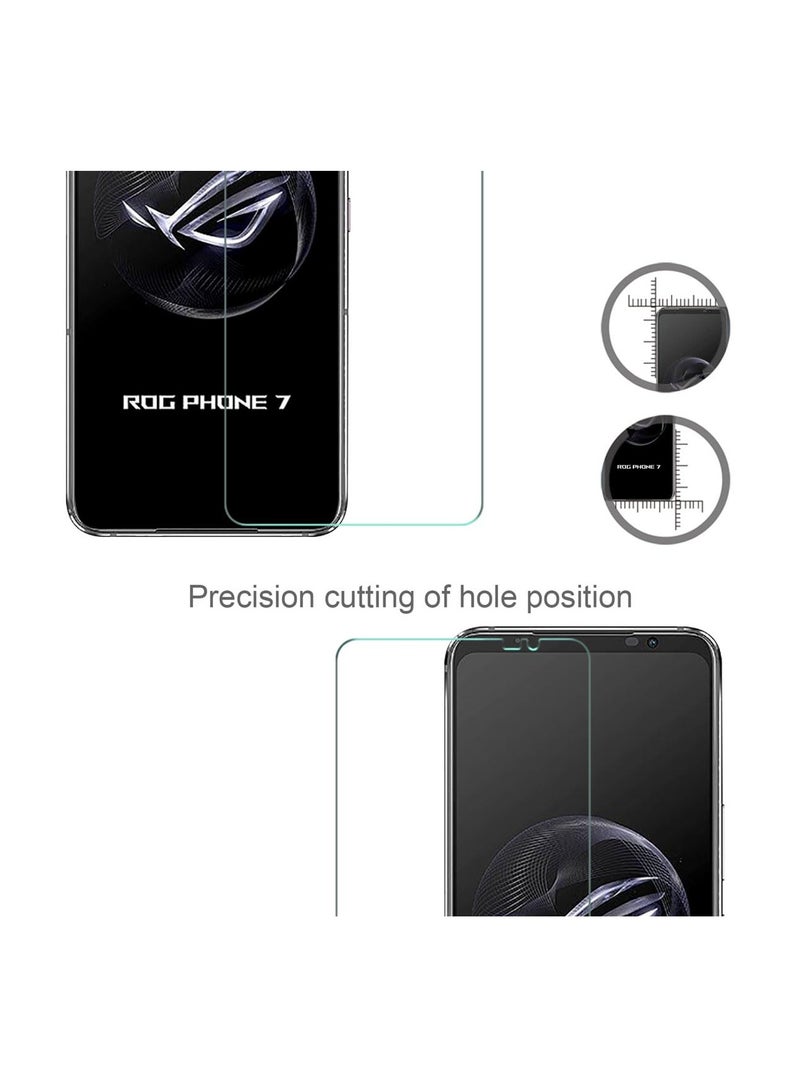 SYOSI, 2Pack Screen Protector Compatible for Asus ROG Phone 7, Clear Tempered Glass Film, Anti Scratch, 9H Hardness, Easy to Install Films - Image 2