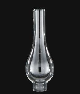 B&P Lamp BP Lamp 1 12 Inch by 8 Inch Wiena Bulge Style Clear Glass Lamp Chimney for Vintage and Antique Style Globes 