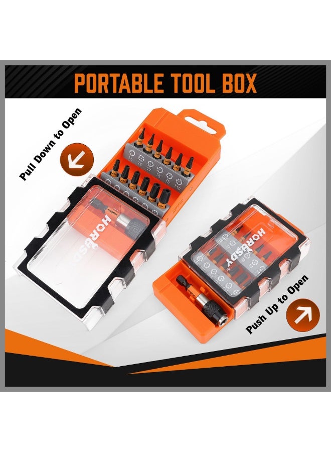 HORUSDY 13-Piece Torx Bit Set – Durable S2 Steel, Strong Magnetic Tip, Portable Tool Box for Drill & Screwdriver - Image 5