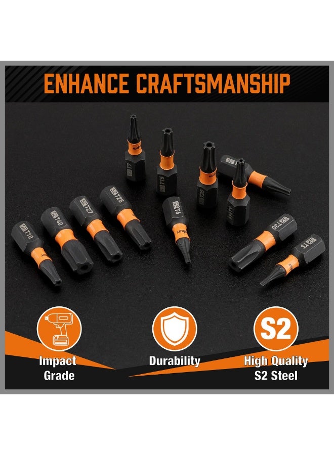 HORUSDY 13-Piece Torx Bit Set – Durable S2 Steel, Strong Magnetic Tip, Portable Tool Box for Drill & Screwdriver - Image 4