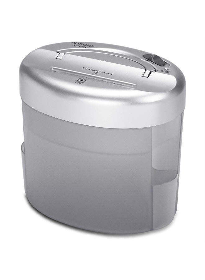 AURORA AS420C Desktop-Style Cross-Cut Paper Shredder, 4-Sheet Crosscut Desktop