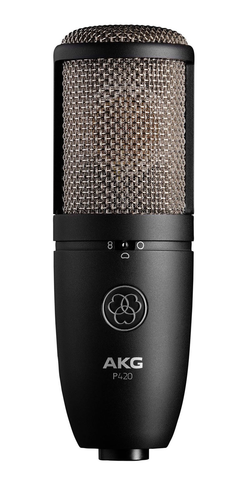 AKG P420 Multi-Pattern Large-Diaphragm Condenser Microphone,Three Pickup Patterns, 20Hz-20kHz Frequency Response, Bass Roll-Off, and 20dB Pad - Image 1