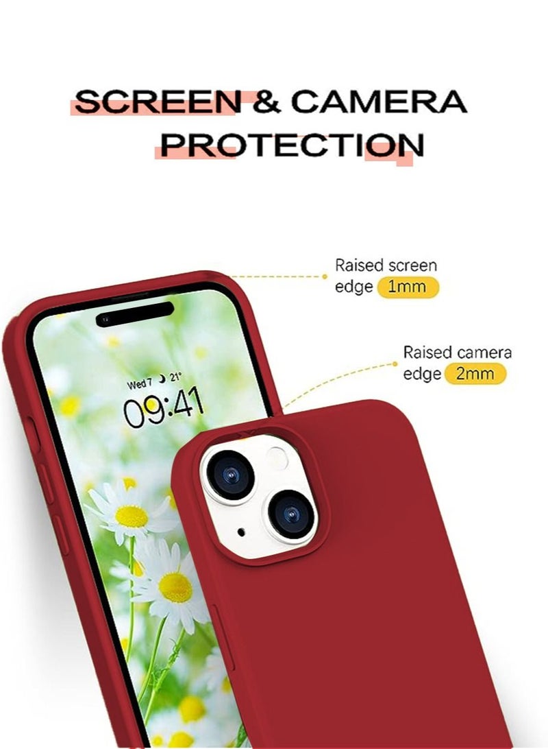 iPhone 15 Mobile Case Cover with Soft Liquid Silicone Protection Anti-Scratch Shockproof Accessories Slim Protective Back Cover with Comfortable Hold Touch Feeling and Anti-fingerprint - Image 2