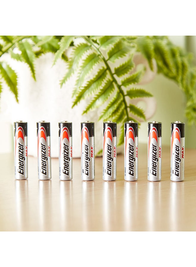 Energizer MAX AAA 8-Piece Alkaline Battery Set 2 x 5 x 1 cm - Image 1