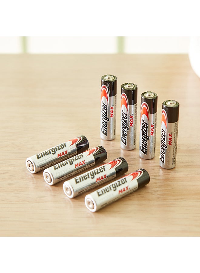 Energizer MAX AAA 8-Piece Alkaline Battery Set 2 x 5 x 1 cm - Image 2
