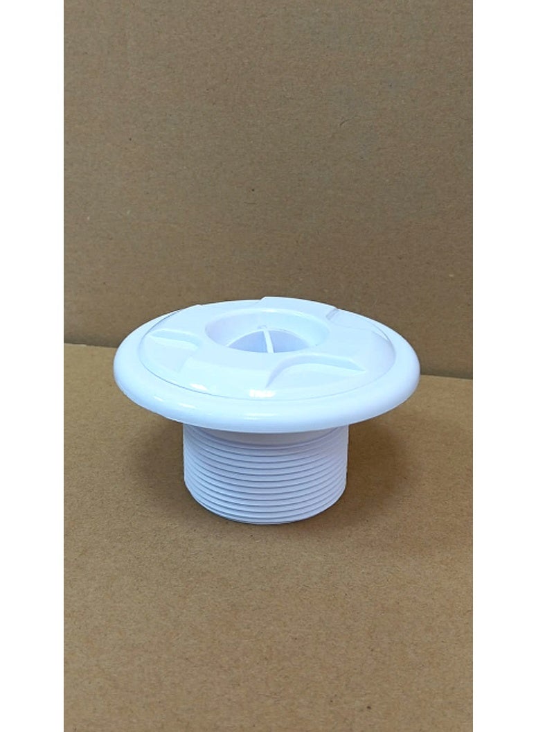 POOL MART Swimming Pool Wall Inlet ABS 1.5" Gluing and 2" Thread - Image 1