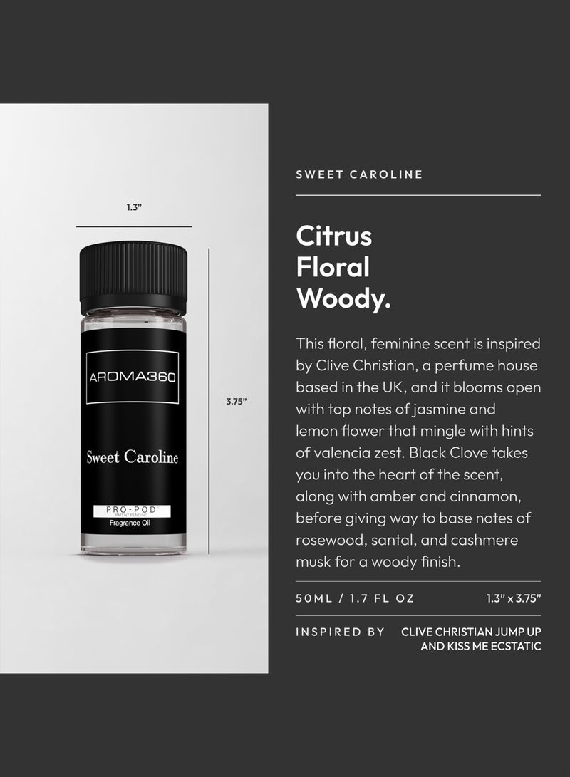 AROMA360 Sweet Caroline Pro-Pod Oil Blend - Hotel Inspired for Luxury Essential Oil Diffusers - Aromatherapy Scent Diffuser Oil - Valencia Zest, Black Clove, and Santal  - Image 3